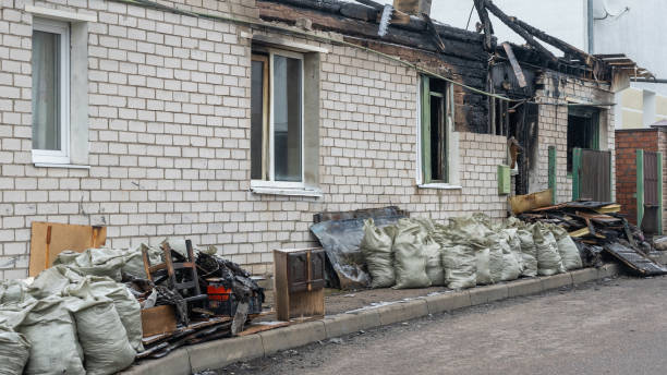Professional Fire Damage Removal technician working in Chester, VA